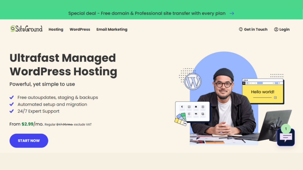 hosting provider-SiteGround